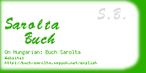 sarolta buch business card